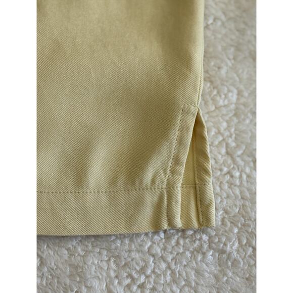 Tommy Bahama Men's Yellow 100% Silk Button-Down Shirt 3XT Big and Tall Relaxed - Picture 5 of 14